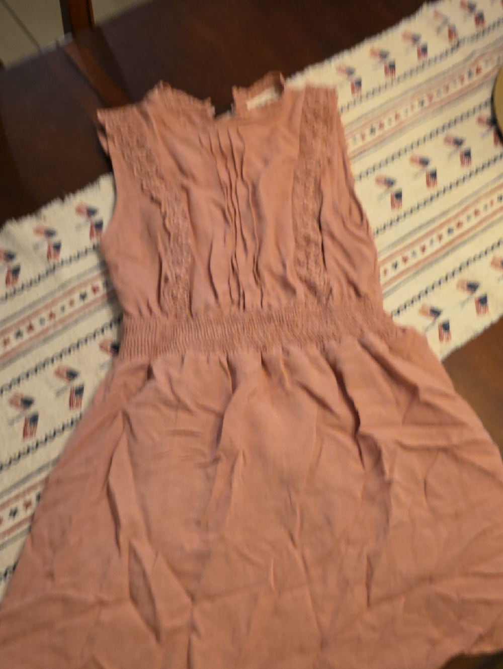 Women's Pink Ruched Waist Dress